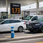 Noelia (39), profesora: «Llevo tres días pasando por la misma gasolinera de la A-5 y el precio del diésel ha pasado de 1,52 a 1,88 euros»