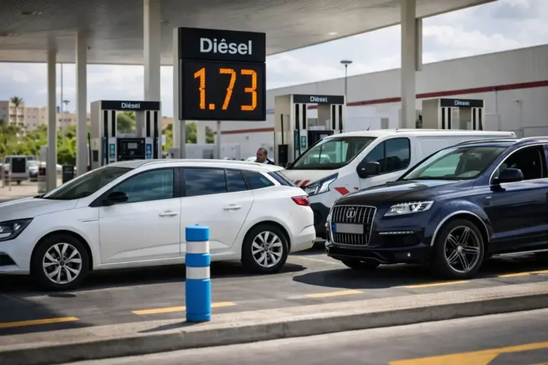 Noelia (39), profesora: «Llevo tres días pasando por la misma gasolinera de la A-5 y el precio del diésel ha pasado de 1,52 a 1,88 euros»