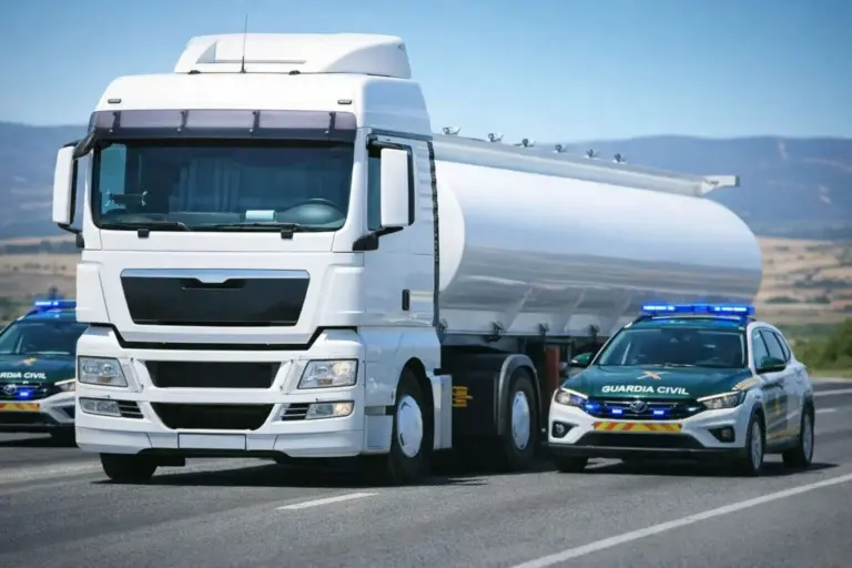 David (44), conductor de un camión cisterna: «Si el precio de la gasolina sigue así, nos va a tener que escoltar la Guardia Civil»