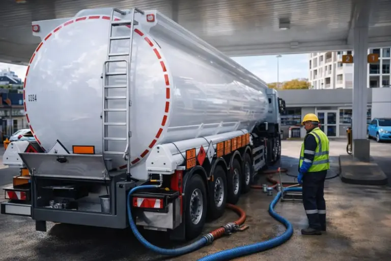 Óscar (44), camionero: «Espero que no haya muchos como El Dioni, porque ahora mismo transportamos oro líquido. Ahí detrás llevo 72.000 euros»