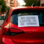 La nota que los conductores de Madrid y Barcelona están poniendo en sus coches: ‘No es un cartel de se vende’