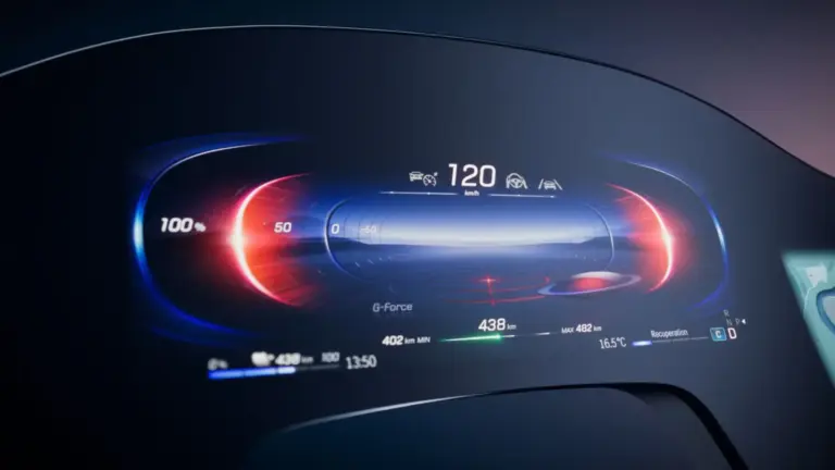 MBUX Hyperscreen del Mercedes-Benz EQS. Una pantalla de cine