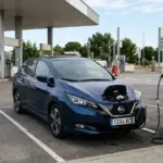 Luis (34), operario de gasolinera: «No pienses que tener un coche eléctrico te libra de la subida del combustible»