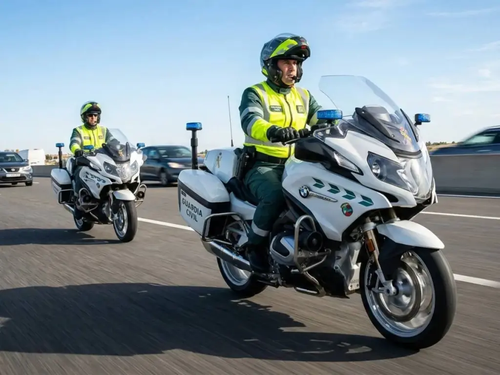 La Policía de Tráfico se convierte en el hombre de frac del siglo XXI: saltan chispas con DGT 3 Motor16 Pareja de guardias civiles en moto por la carretera
