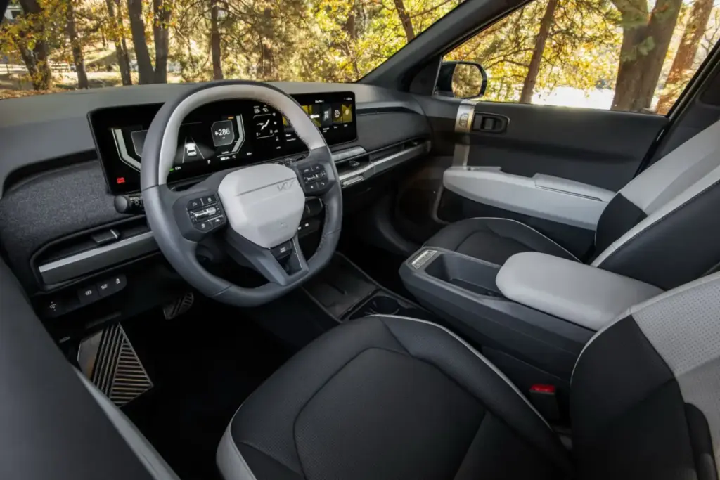 2026 Kia EV3 EE.UU. Imagen interior.