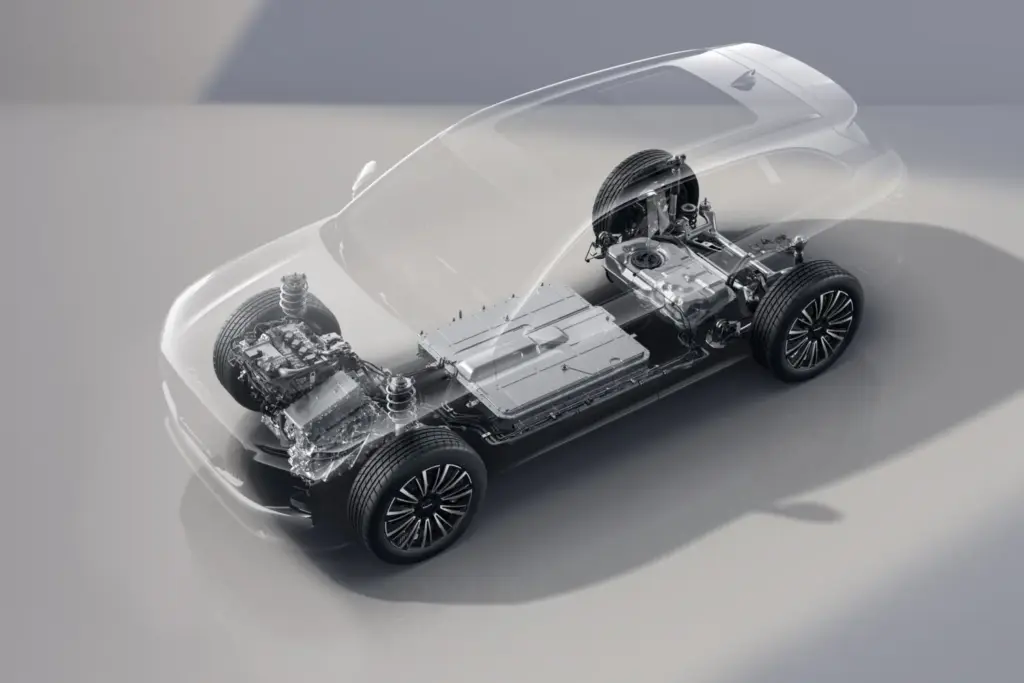 Lepas L6: El tercer SUV de la hermana de EBRO con más de 1.125 km de autonomía 2 Motor16 2026 Lepas L6. Imagen radiografía.