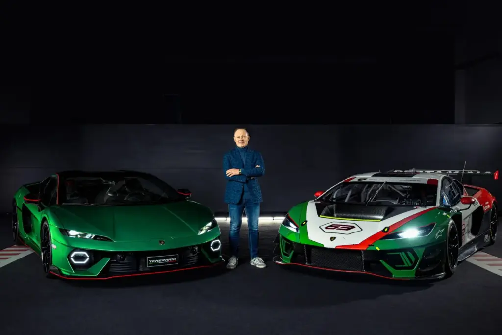 2026 Lamborghini Temerario y Temerario GT3. Imagen estudio.