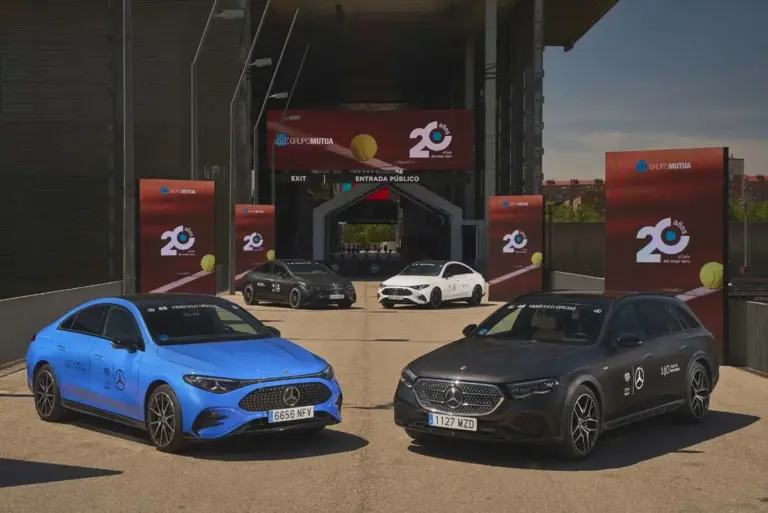 El Mutua Madrid Open vuelve a lucir la estrella de tres puntas: Mercedes-Benz electrifica el torneo