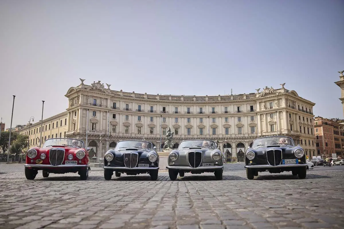 Roma acoge el primer gran concurso internacional de coches italianos históricos: 70 joyas únicas en un marco incomparable, el hotel Anantara