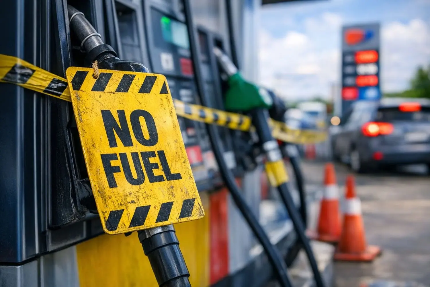 Si ves una de estas gasolineras en tu camino, no te pares: Tienen colgado el cartel de ‘No hay combustible’