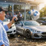 Cuando jubilarte en BMW tras 45 años de trabajo tiene premio con cuatro ruedas