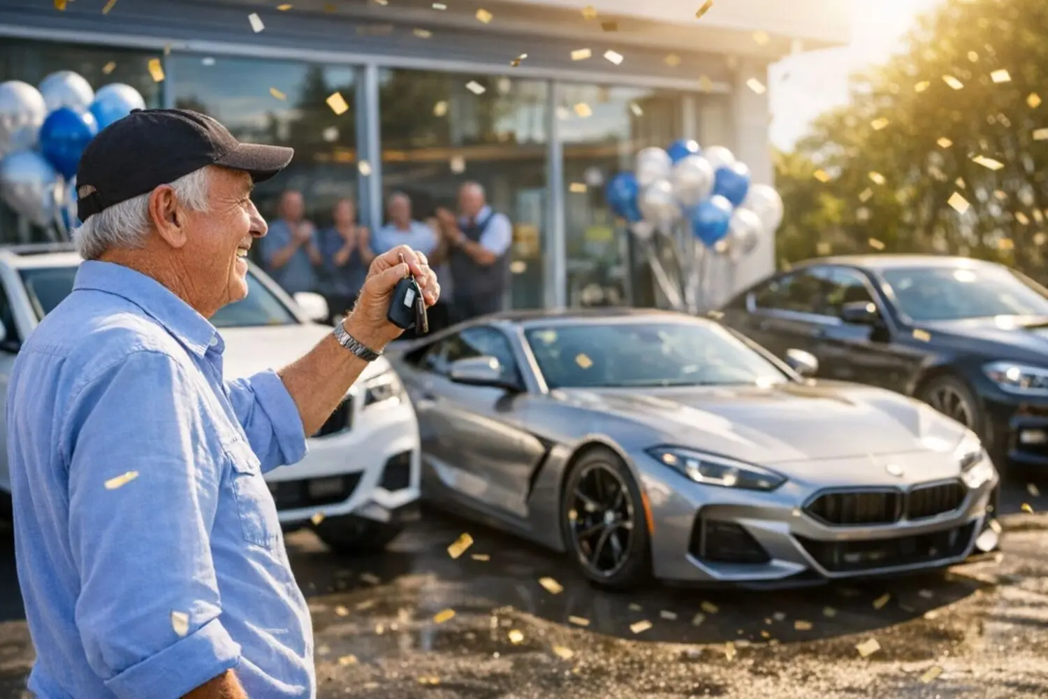 Cuando jubilarte en BMW tras 45 años de trabajo tiene premio con cuatro ruedas