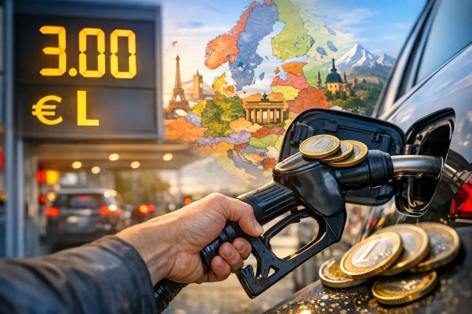 Los países de Europa donde pagan el litro de diésel a 3 euros: No descartes que ocurra lo mismo aquí