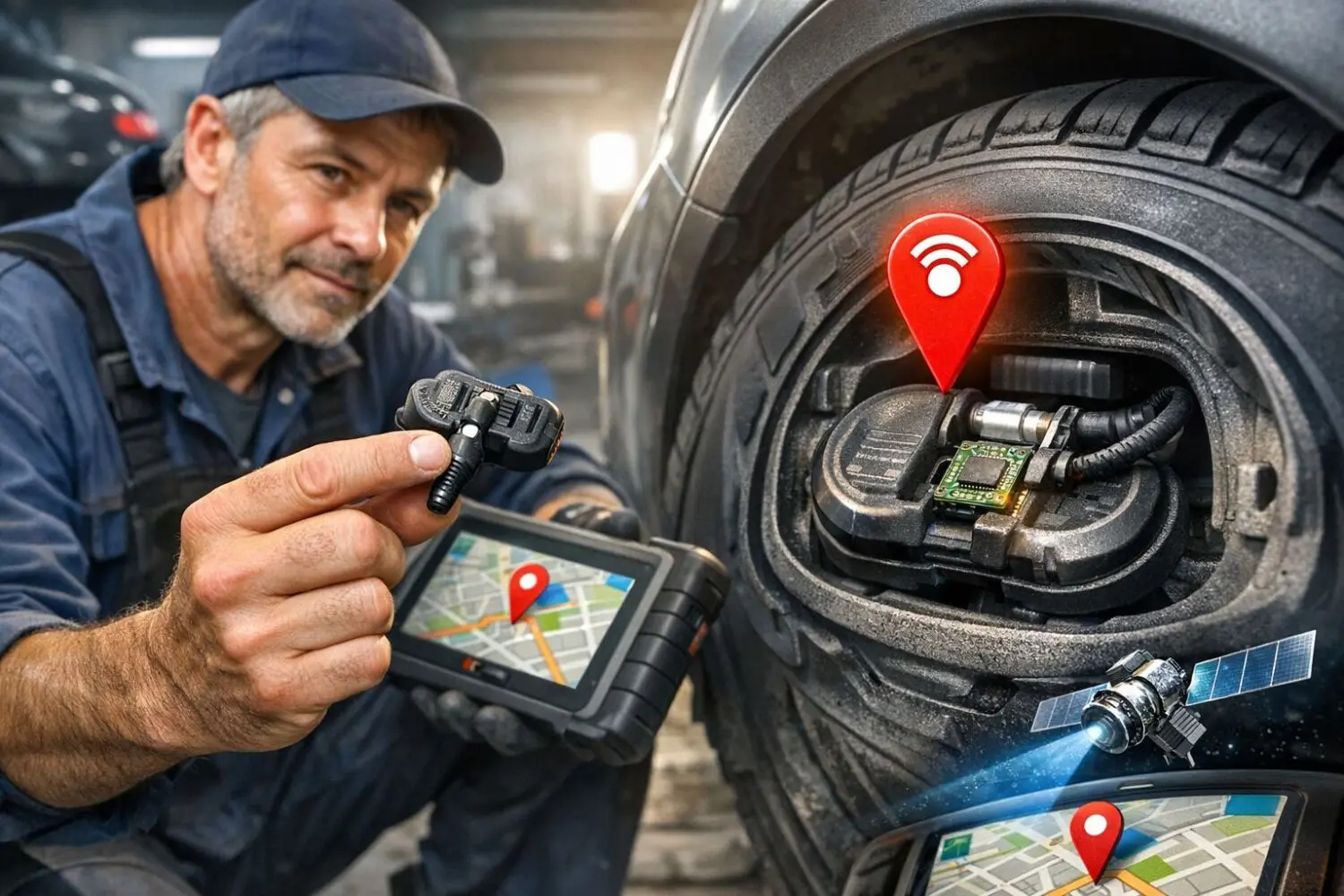Ernesto (48), mecánico: ‘La trampa con GPS que esconden los sensores de presión de neumático que equipa tu coche’