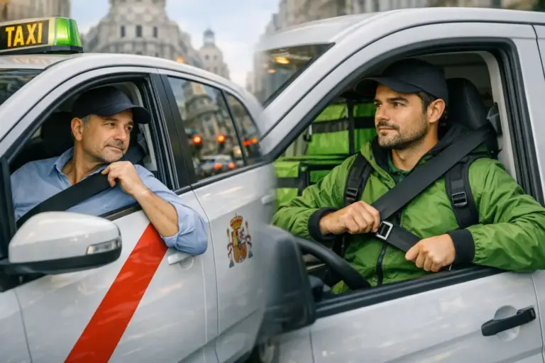 Cinturón de seguridad en ciudad: taxistas y repartidores ya no tienen excepción en 2026