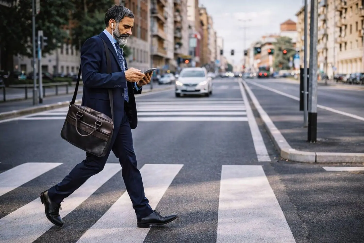 dgt multa peatones cruzar móvil