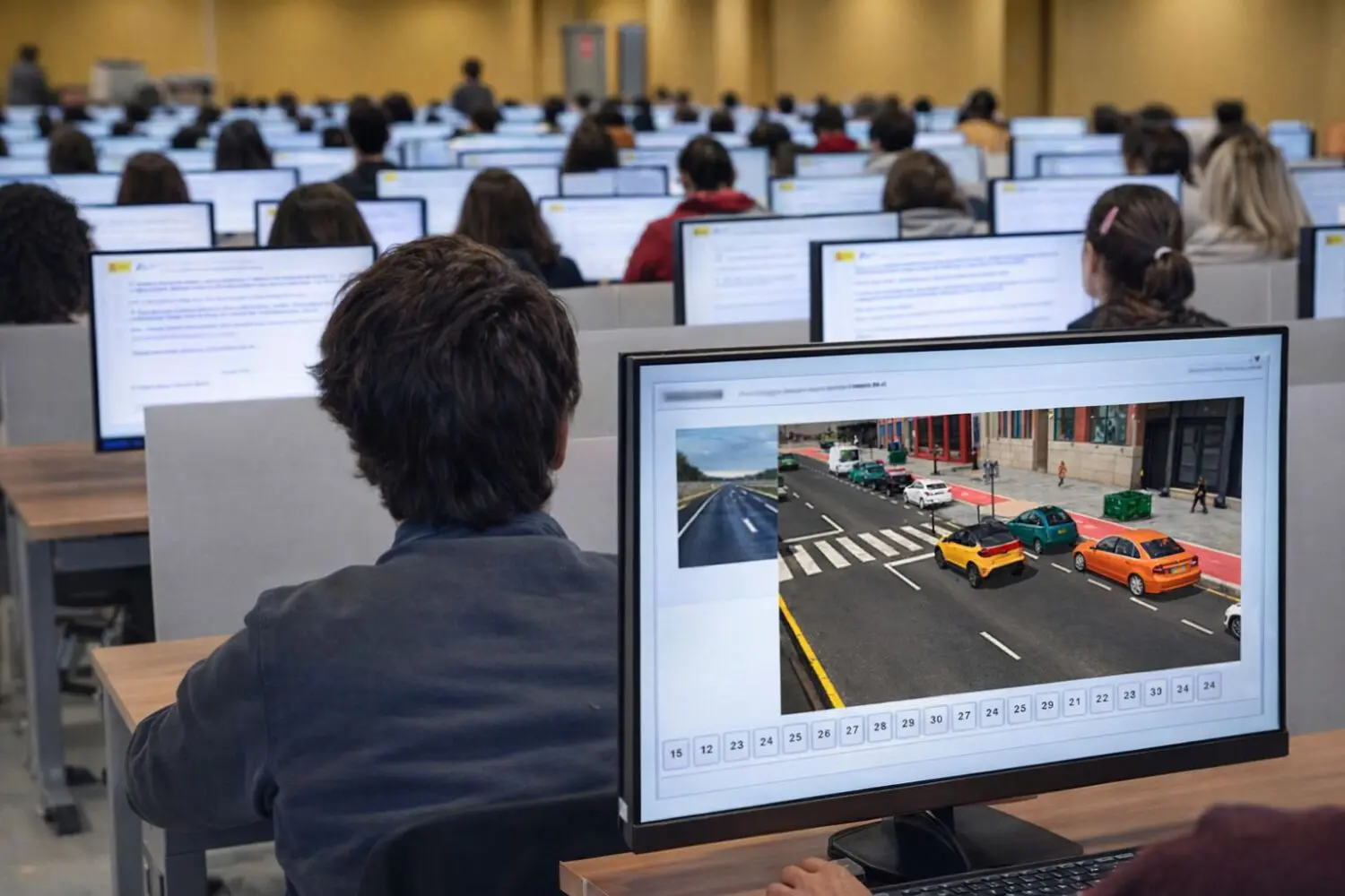 Esteban (44), profesor de autoescuela: «Si te tienes que presentar 139 veces para aprobar el examen teórico del carnet de conducir, mejor vete en transporte público»