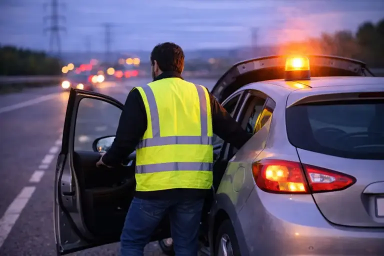 Fernando (45), profesor: «He regresado de Semana Santa con una multa de 200 euros por llevar la baliza V16, pero no este elemento de seguridad»