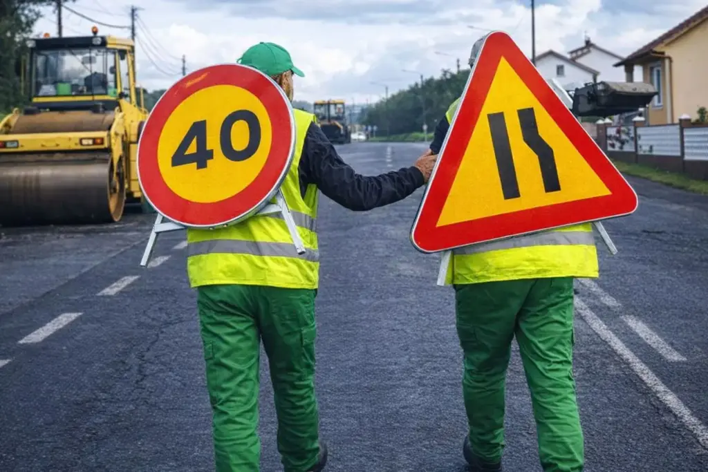 dgt señales zonas obras