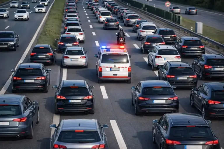 ¿Sabes cómo se forma el pasillo de emergencia? La mayoría de conductores lo hace mal