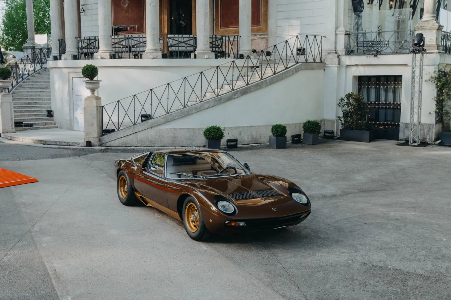 Un Lamborghini Miura SV de 1972, la gran joya del Anantara Concorso Roma
