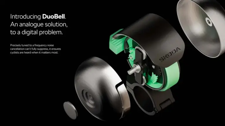 Škoda DuoBell: el timbre de bicicleta que «se burla» de los auriculares con cancelación de ruido