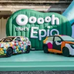 El Škoda Epiq se camufla de forma divertida en Milán en una instalación «made in Spain»