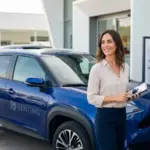 María (33), vendedora: «Hay más gente que pasa de comprar coche y probar con esta fórmula»