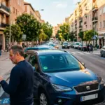 Lucas (43), taxista: «En menos de 10 años, aparcar gratis en todo Madrid va a ser imposible»
