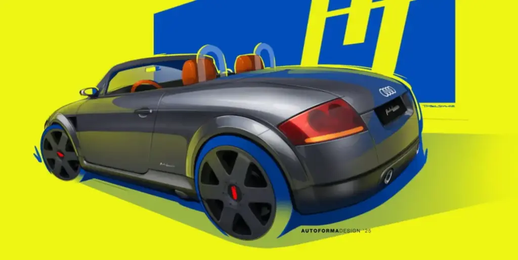 Autoforma segna l'Audi TT con cui è stata forgiata la leggenda Roadster di questa vettura sportiva 45 Motor16 2026 Audi TT Roadster Autoforma 40 Motore16