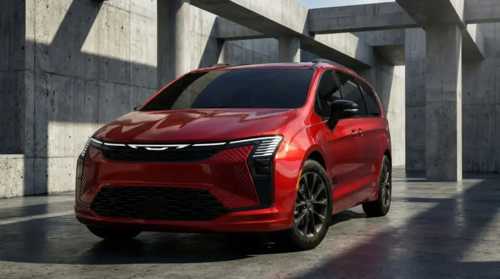 2026 Chrysler Pacifica America250. Imagen rojo.