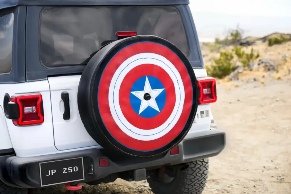 Jeep se marca el Wrangler que hubiera querido conducir el Capitán América 1 Motor16 2026 Jeep Wrangler America250 Edition. Imagen detalle.