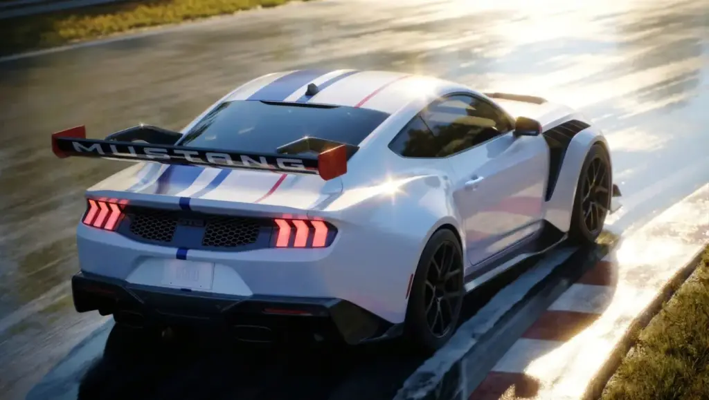 El espíritu americano tiene forma de Ford Mustang GTD 1 Motor16 2026 Ford Mustang GTD Spirit of America. Imagen trasera.