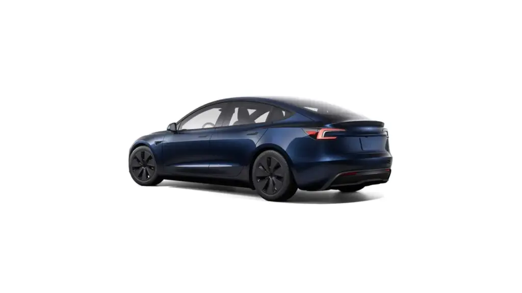 La solución de Tesla para gastar la pintura que sobra tras dejar de fabricar el Model S 1 Motor16 2026 Tesla Model 3 Marine Blue. Imagen estudio.