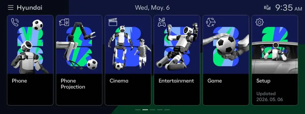 Hyundai lleva el Mundial de fútbol a tu coche con un tema exclusivo protagonizado por sus robots 1 Motor16 Hyundai, robots, Atlas, Spot, Mundial, fútbol, FIFA