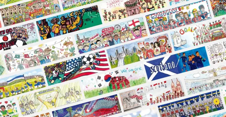 Los dibujos de 48 niños de todo el mundo viajarán en los autobuses oficiales del Mundial gracias a Hyundai