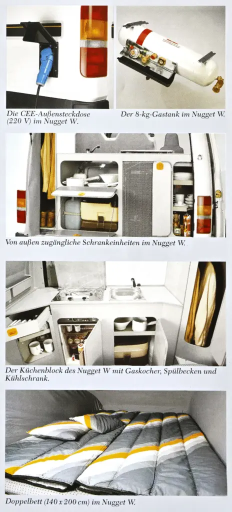 Ford Nugget o los 40 años de la Transit convertida en autocaravana 2 Motor16 Nugget 40th anniversary original brochure 02 Motor16