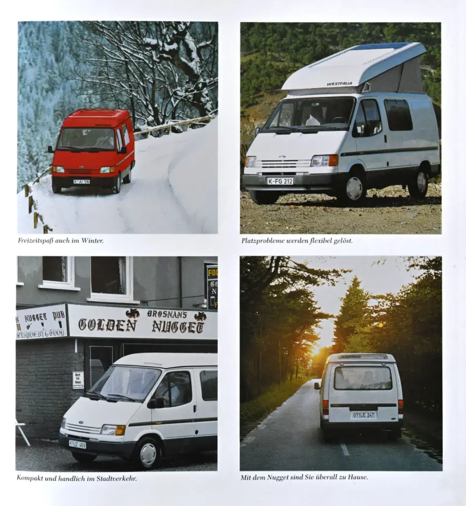 Ford Nugget o los 40 años de la Transit convertida en autocaravana 23 Motor16 Nugget 40th anniversary original brochure 03 Motor16