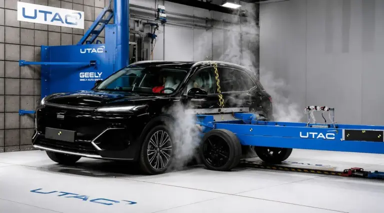 El Geely Starray EM-i se somete a un crash test más severo que el de EuroNCAP
