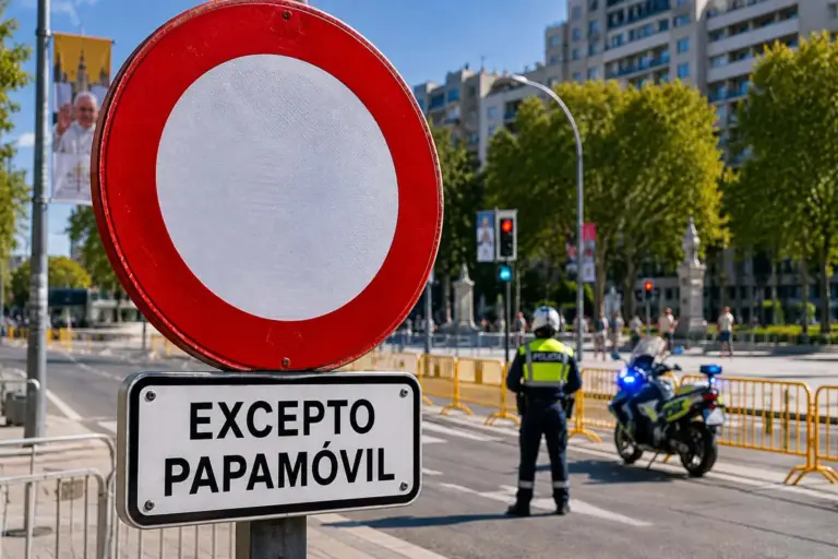 Visita del Papa en Madrid: Calles cortadas, transporte público gratuito y más