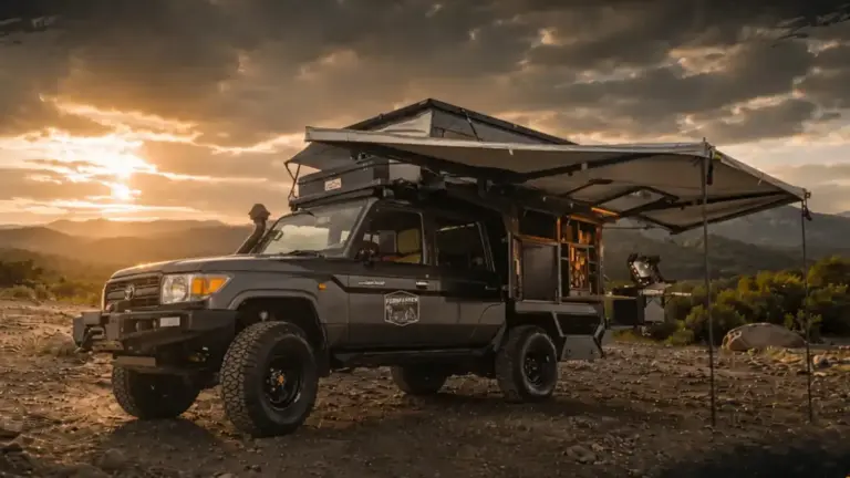 El mítico Land Cruiser de la Serie 70 se convierte en un apartamento en plena naturaleza para cuatro