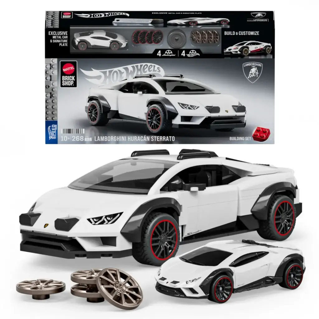 Brick Shop: Mattel vuelve a la carga con siete nuevos sets para amantes del motor 2 Motor16 2026 Mattel Brick Shop. Lamborghini. Imagen.
