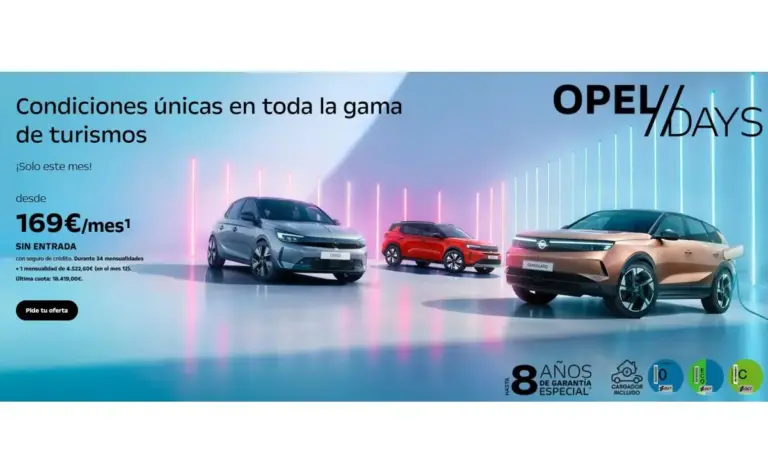 Opel Days: hasta 9.600 € de descuento durante todo el mes