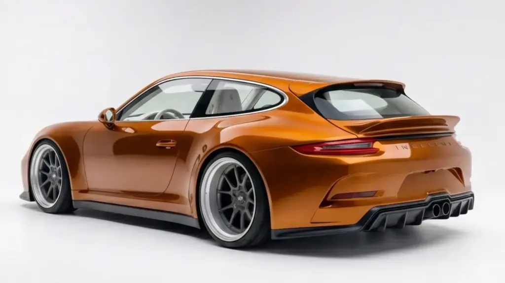 Lo que Indecent hace con los Porsche 911 es tan indecente... como caro 1 Motor16 2026 Porsche 911 Shooting Brake. Indecent. Imagen trasera.