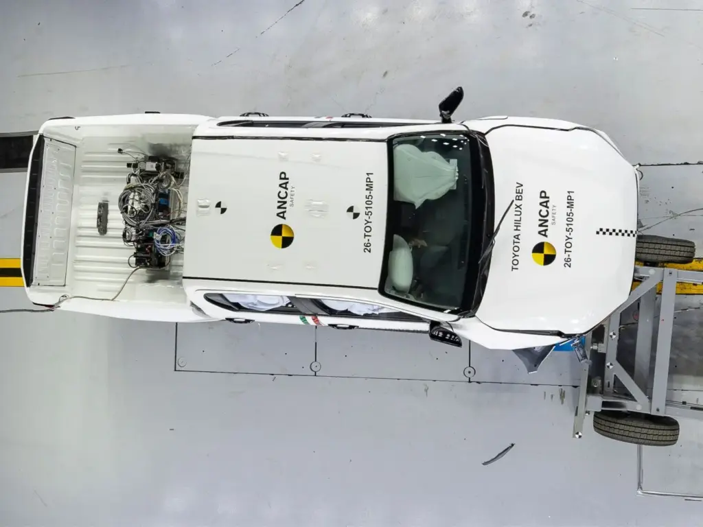 Toyota Hilux BEV y dos Subaru eléctricos logran cinco estrellas ANCAP Motor16 Los últimos puntajes ANCAP, el equivalente de Euro NCAP en Australia y Nueva Zelanda, certifican el puntaje máximo de seguridad para Toyota Hilux BEV, Subaru Trailseeker y Subaru Uncharted. El BMW Serie 1 y el BMW Serie 2 Gran Coupé están apenas por debajo de las cuatro estrellas.
