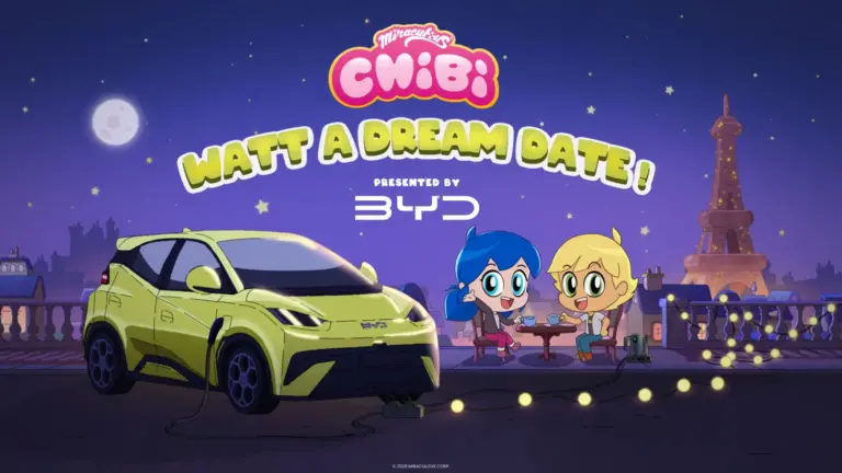 BYD se cuela en la serie de animación ‘Miraculous Chibi’ (Ladybug y Cat Noir) con el nuevo Dolphin Surf como protagonista