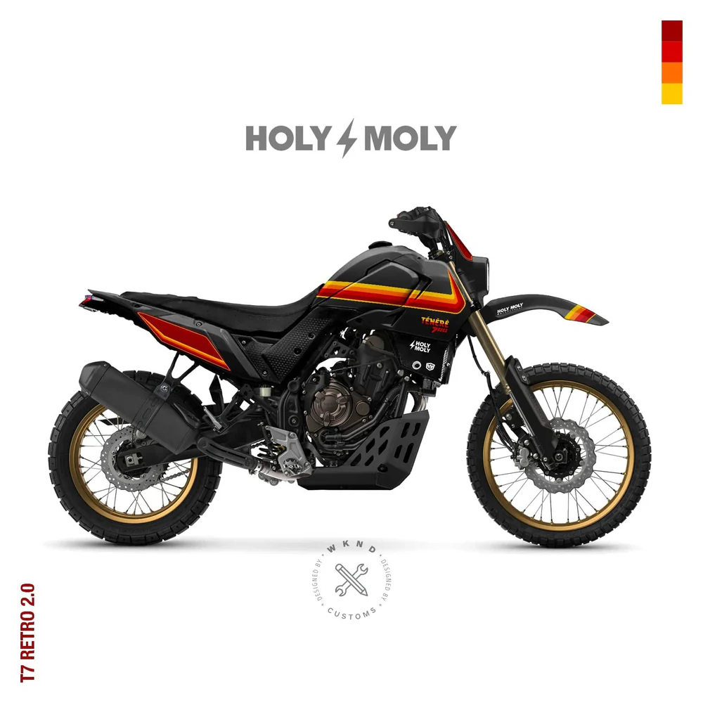 Llega el kit retro para la Yamaha Ténéré 700: estilo años 70 sin taladrar 1 Motor16 Holy moly Yamaha Tenere 700