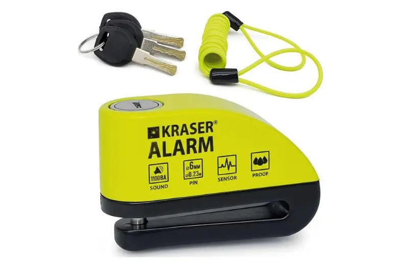 Mejor alarma para moto en 2026: Comparativa de las mejores alarmas, candados con alarma y localizadores 2 Motor16 KRASER WA6Y Motor16