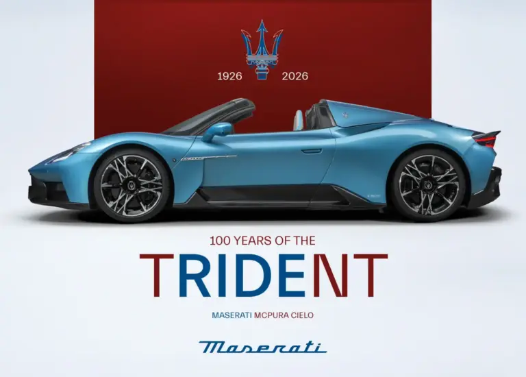 Maserati celebra 100 años del Tridente en Valencia con una exposición exclusiva del nuevo MCPURA y el SUV Grecale