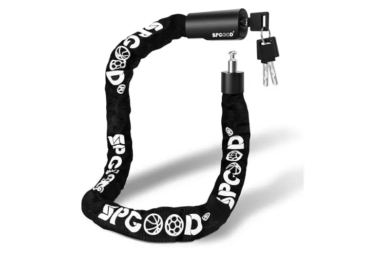 Mejor antirrobo para moto en 2026: Comparativa de los mejores candados, cadenas y alarmas 3 Motor16 SPGOOD Cadena de 90 cm Motor16